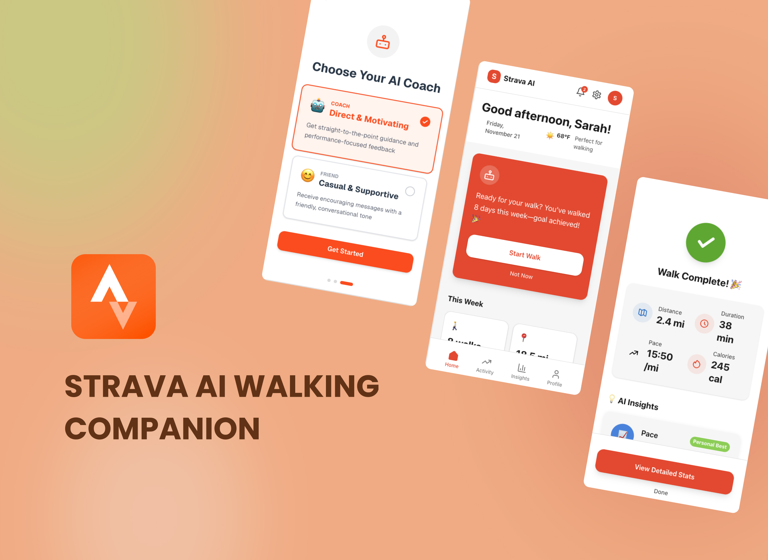 Strava AI Walking Companion